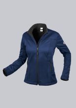 BP gevoerde softshell jack voor dames nachtblauw