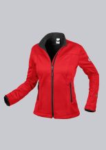 BP gevoerde softshell jack voor dames rood