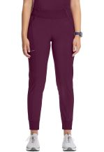 Infinity pantalon jogging femmes Jade confort stretch slim-fit Bordeaux 