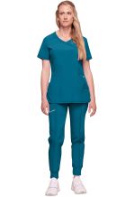 Infinity tuniek voor dames Jade stretch comfort  Caribisch Blauw 