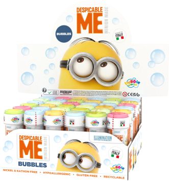 Souffleur de bulles de savon Minions 36 x 60ml en carton display qualité superieure