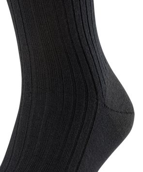 FALKE Bristol Pure Chaussettes Hommes Noir