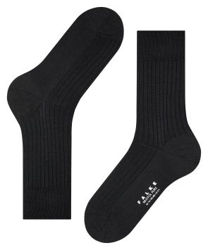 FALKE Bristol Pure Chaussettes Hommes Noir