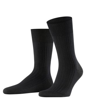 FALKE Bristol Pure Chaussettes Hommes Noir