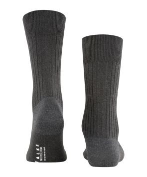 FALKE Bristol Pure Chaussettes Hommes Anthracite mélange