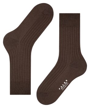 FALKE Bristol Pure Chaussettes Hommes Marron