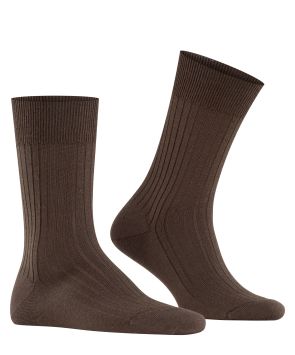 FALKE Bristol Pure Chaussettes Hommes Marron