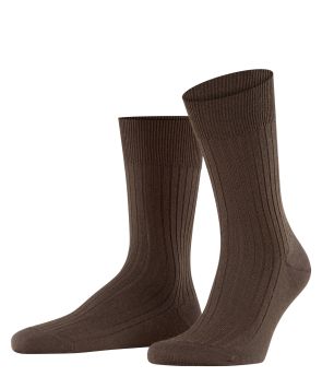 FALKE Bristol Pure Chaussettes Hommes Marron