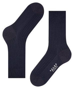 FALKE Bristol Pure Chaussettes Hommes Marine