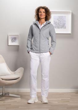 BP Softshell jack pour femmes Gris claire