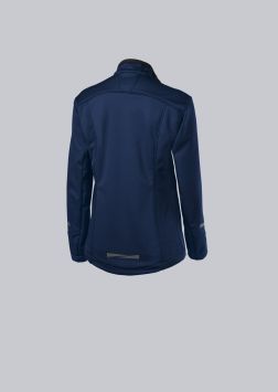 BP gevoerde softshell jack voor dames nachtblauw