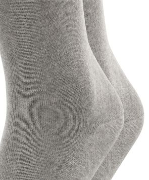 Chaussettes Hommes Esprit Basic Uni 2-Pack Gris