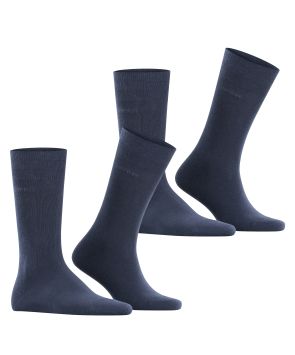 Chaussettes Hommes Esprit Basic Uni 2-Pack Marine