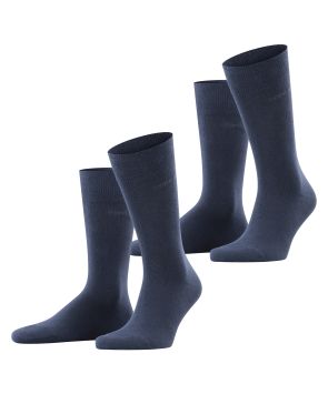 Chaussettes Hommes Esprit Basic Uni 2-Pack Marine