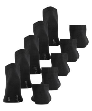 Esprit Chaussettes hommes Sneaker Solid 5-Pac Noir