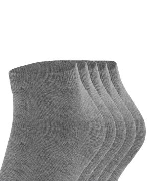 Esprit Chaussettes hommes Sneaker Solid 5-Pac Gris