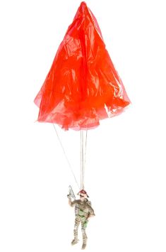 Force martiale commando avec parachute 24pcs