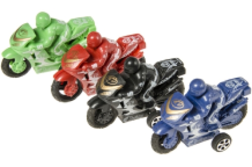 Moto de course 9 cm avec moteur pullback 24 pcs