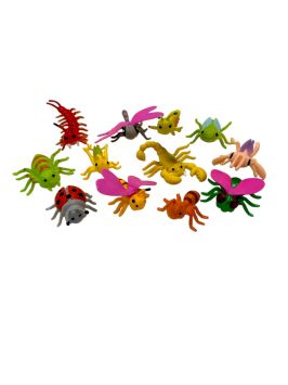 Insecten assortiment 12 soorten 5 à 9 cm per 36 st