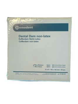 Dental Dam digues non latex bleu Medium 152 x 152 30fls