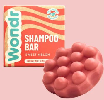 Wondr Shampoobar Sweet melon (hydratatie / gevoelig ) 55gr