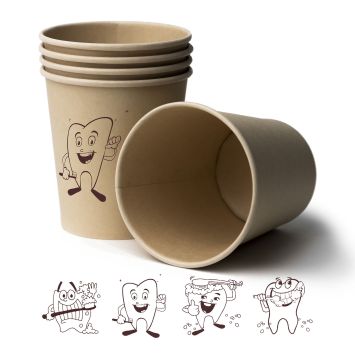 Greenline Bamboo Healthy Teeth Paper Cups 170 Ml