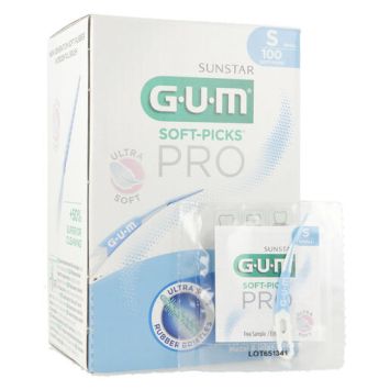 GUM Soft Picks Pro 100pces (sample box) - S