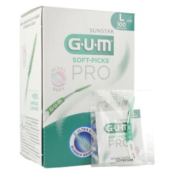 GUM Soft Picks Pro 100pces (sample box) - L