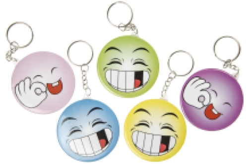 Porte-clefs Happy Teeth avec mirroir 48 pcs