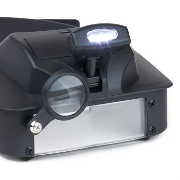 Loupe avec bandeau et lampe LED Carson Lumivisor LV-10 lentille 2x/3x/5x/6x