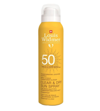 Louis Widmer Clear sun spray 50+ (200ml ) Sans parfum