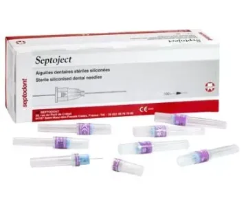 Aiguilles d'injection Septoject pointé 30G Ø0.3mm (bleu) - 25mm (court)