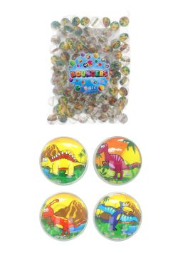 Balles rebondissantes Happy Dino 33m 100pcs