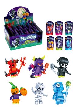 Halloween Glow in the Dark bouwsetje 12 sets 6 soorten