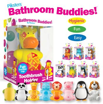 Piksters Bathroom Buddies Porte-brosses à dents set de 10 pièces